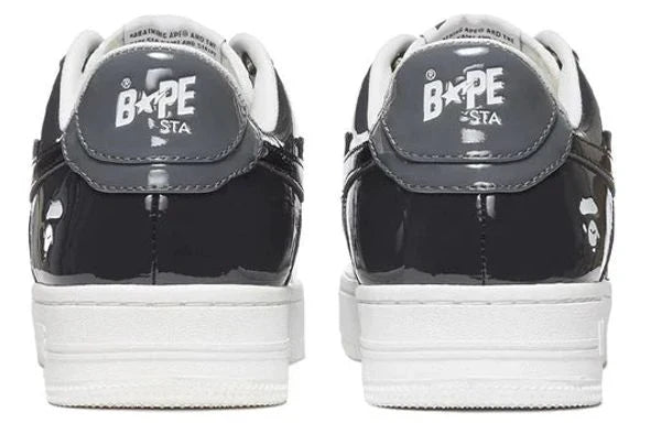 BAPESTA Black & Grey Patent