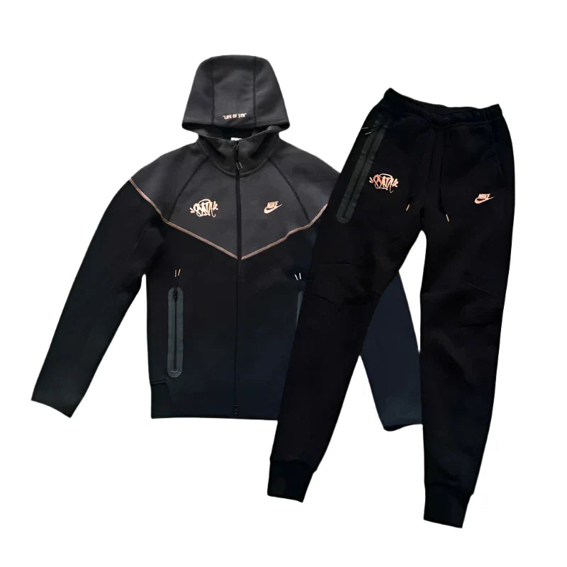 Nike x Syna World Tech Fleece Tracksuit "Black/Bronze"