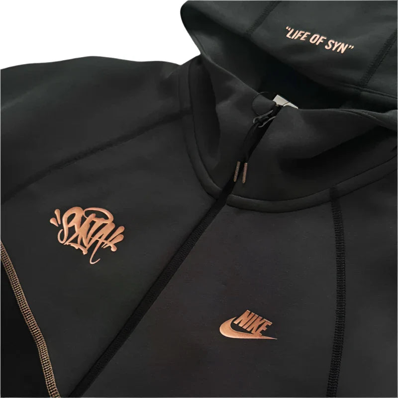 Nike x Syna World Tech Fleece Tracksuit "Black/Bronze"