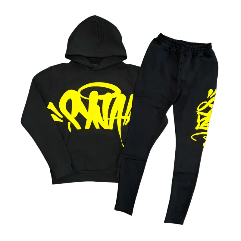 Syna World Team Tracksuit "Black/Safety Yellow"